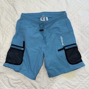 Adidas Men's Light Blue Athletic Shorts